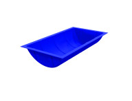 Cocho de Plástico 125 Litros - comedouro para gado em Polietileno
